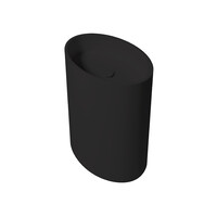 Vrijstaande Waskom Zenon Elipse 60x42 cm Negro