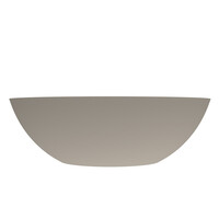 Waskom Arcqua Prince Opbouw 49x34 cm Ovaal Mat Klei