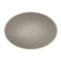 Waskom Arcqua Prince Opbouw 49x34 cm Ovaal Mat Klei