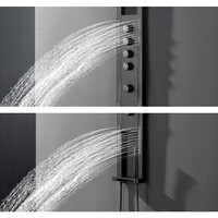 Douchepaneel Nero Future Best Design Met Massagejets en Handdouche Mat Zwart