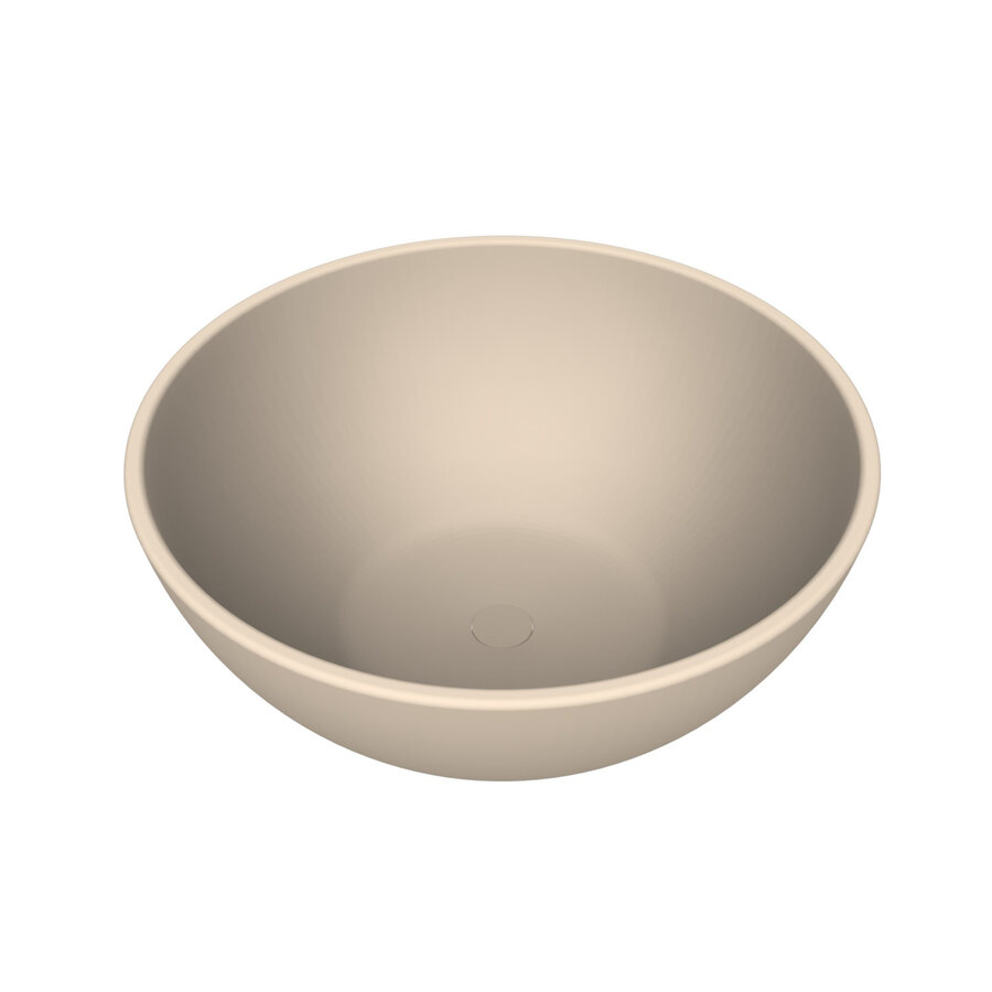 Waskom Arcqua Prince Opbouw 38x14 cm Rond Mat Zand