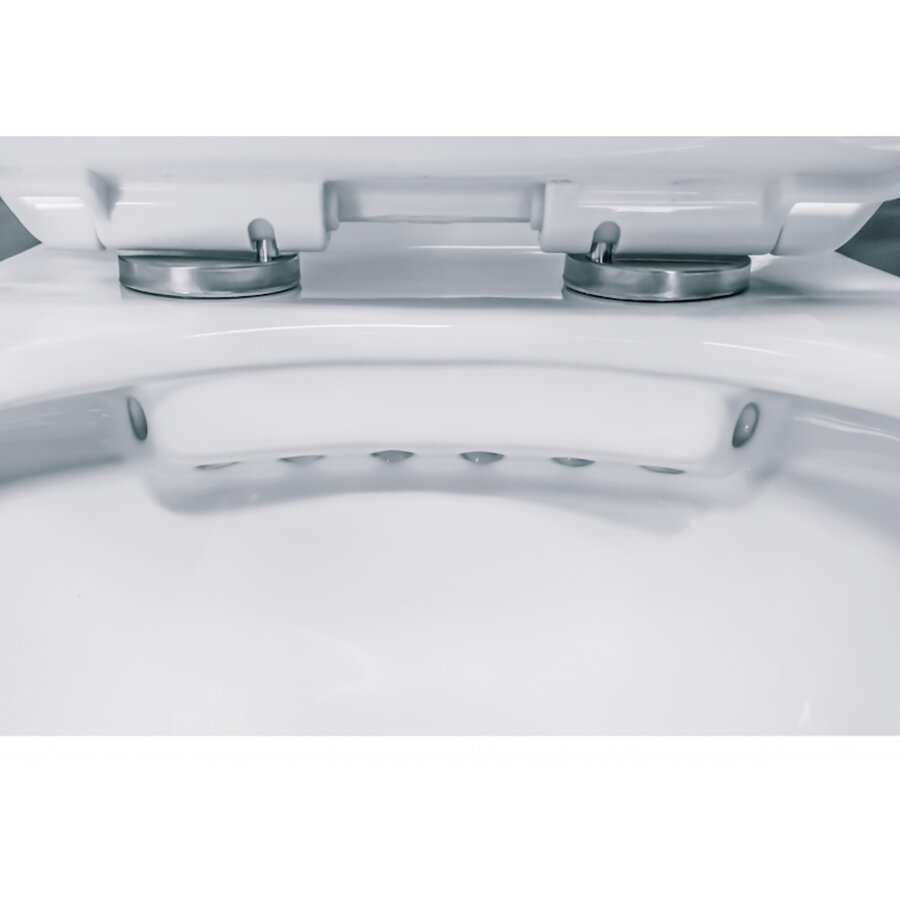 Wandcloset Basic Pro Keramiek Randloos Met Softclose Zitting Wit