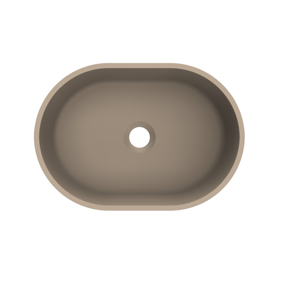 Arcqua Case Opbouw Waskom Ovaal 40x28 Mat Truffel