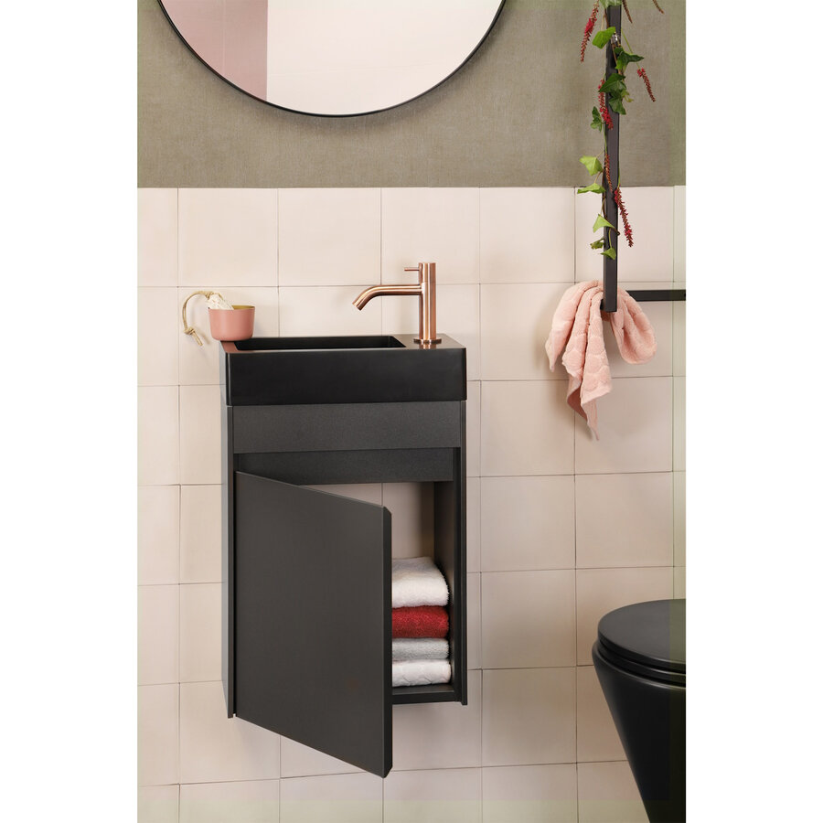 Fontein Differnz Hura I 40x22 cm Basaltsteen Bombai Black