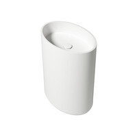 Vrijstaande Waskom Zenon Elipse 60x42 cm Glacier White