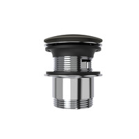 Pop-up Waste Bad Arcqua 1 1/2 Met Overloop Mat Quartz Grijs