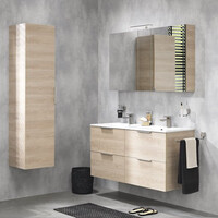 Wastafelonderkast Tiger Studio 120 cm Naturel Eik