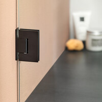 Inloopdouche Sealskin I AM Type A1 120x30x200 cm Helder Glas Antikalk Mat Zwart