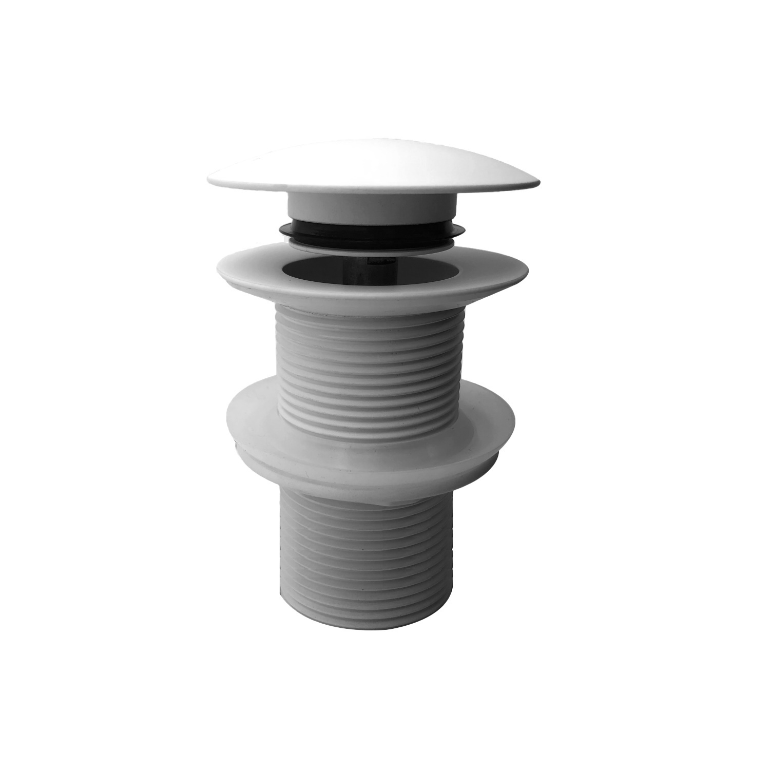 Wiesbaden Clickwaste Afvoerplug Caral Verlengd 5/4" Mat Wit