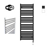 Elektrische Radiator Sanicare HWV - Moda Met Wifi 160x60 cm Mat Zwart 1159W Met Thermostaat Chroom Rechtsonder