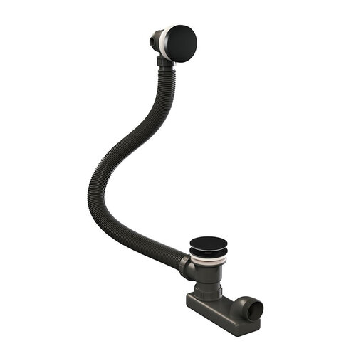 Badafvoer met Overloop Brauer Black Edition Mat Zwart 