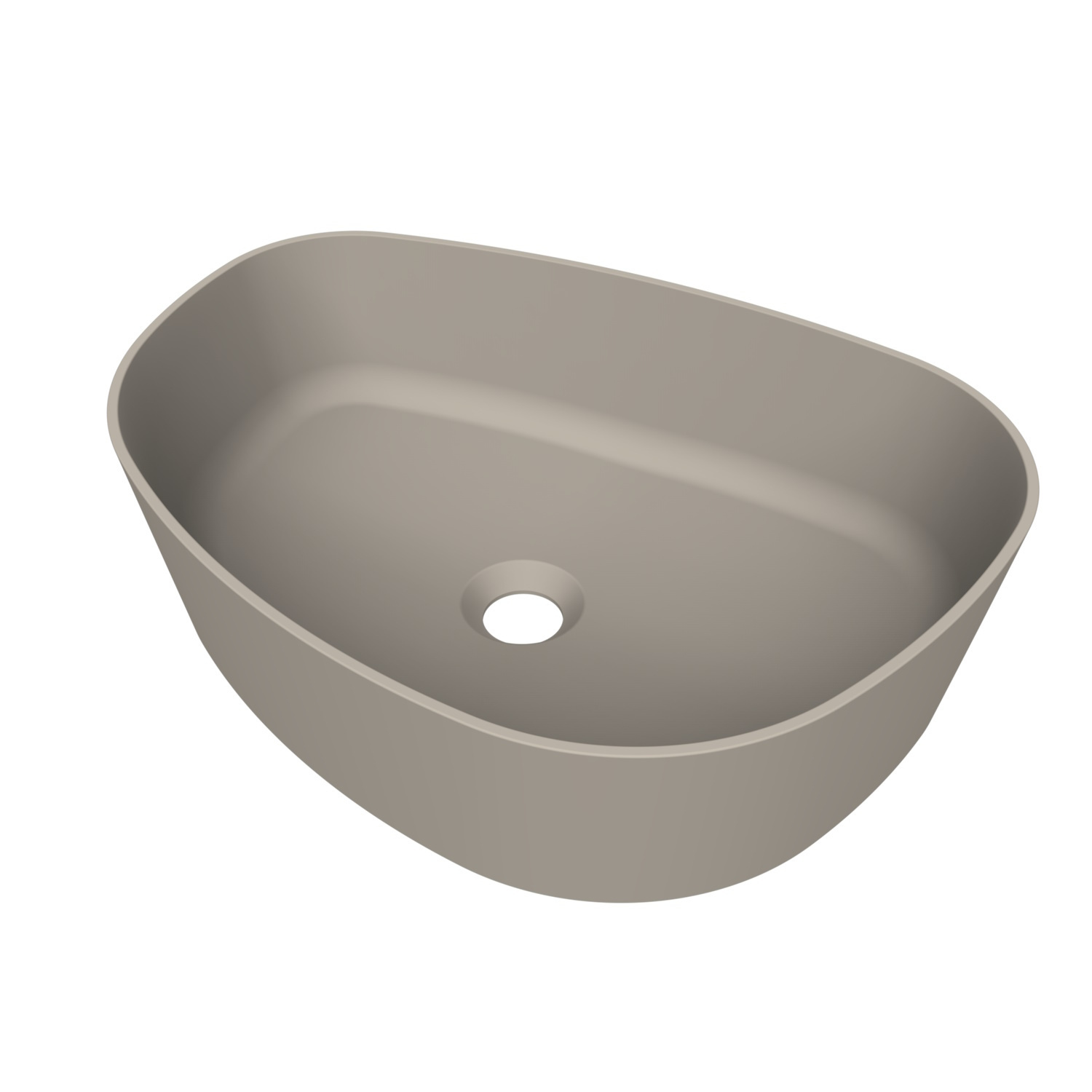Arcqua Rocker Opbouw Waskom Organisch R 50x37 Mat Klei Arcqua