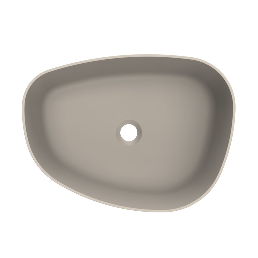 Arcqua Rocker Opbouw Waskom Organisch R 50x37 Mat Klei