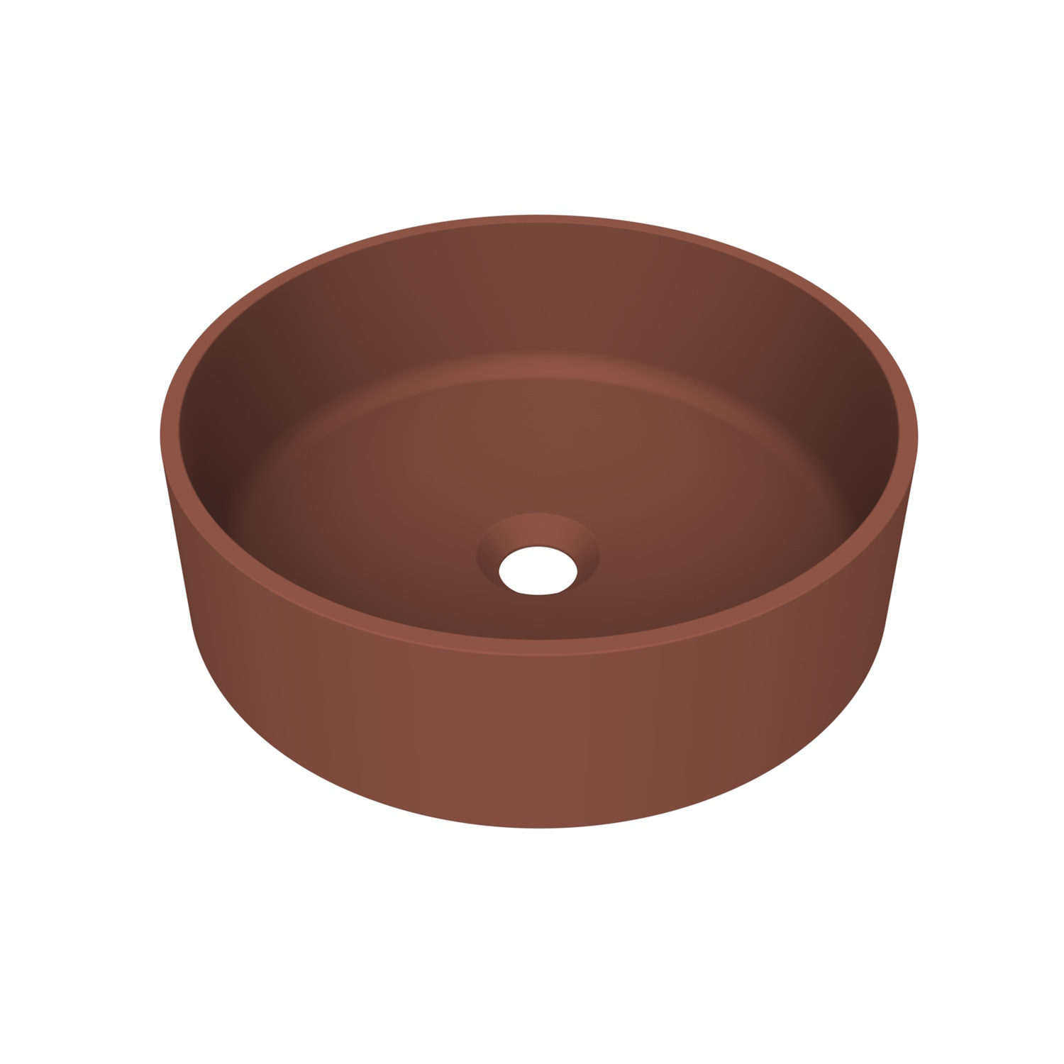 Arcqua Case Opbouw Waskom Rond 40 Mat Terracotta Arcqua