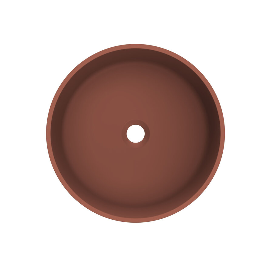 Arcqua Case Opbouw Waskom Rond 40 Mat Terracotta