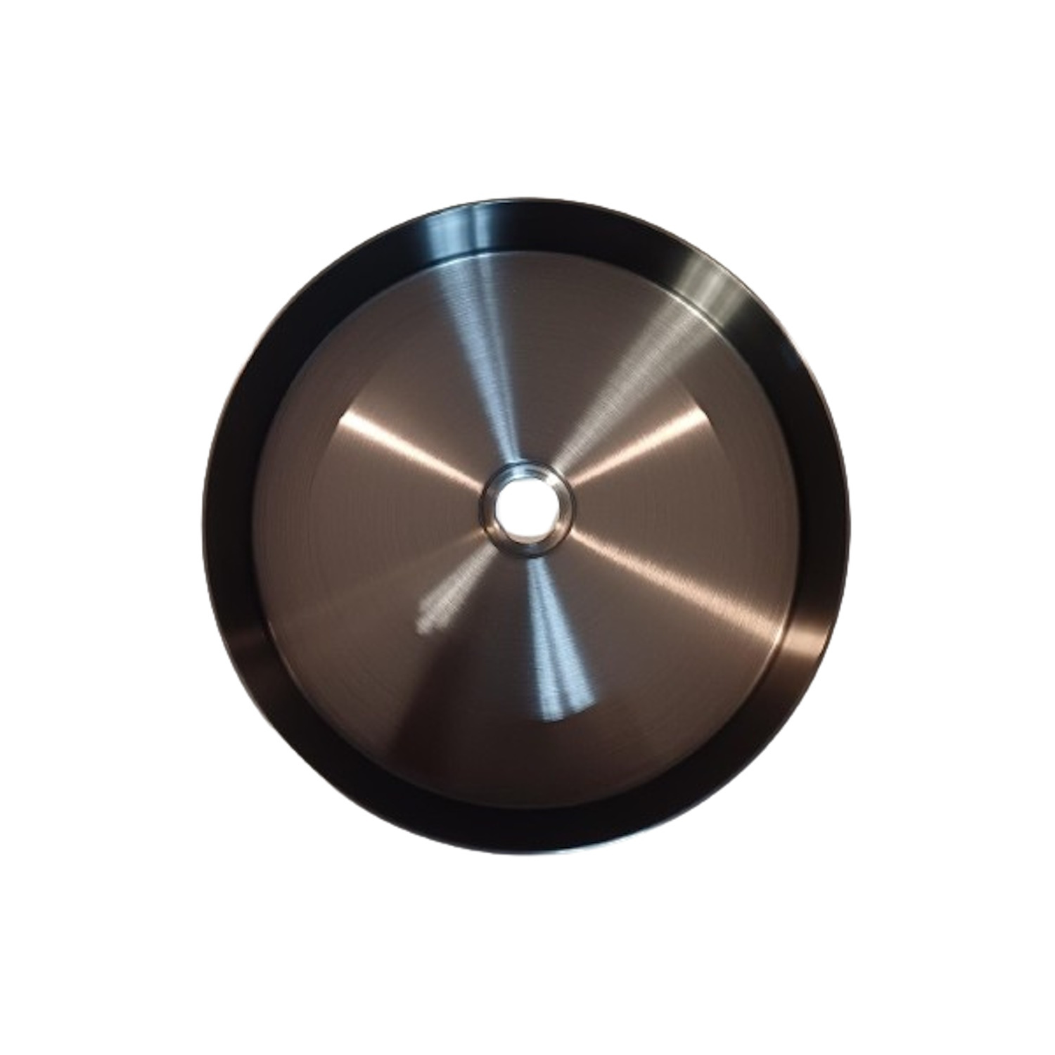 Opbouw Wastafel Sanimex Onyx RVS Rond Gunmetal Sanimex