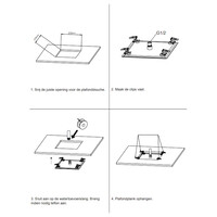 NIET MEER LEVERBAAR Inbouw Douchekop BWS Mia 30x30cm Geborsteld Koper