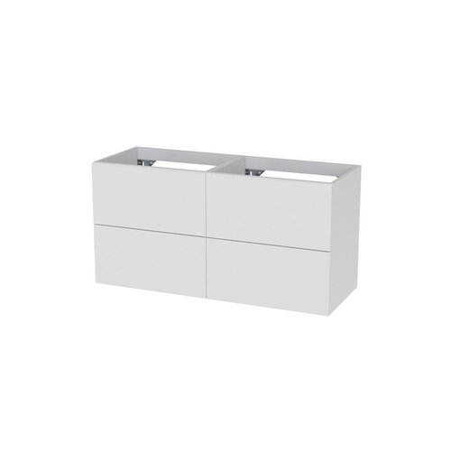 Wastafelonderkast Tiger Studio 120 cm Hoogglans Wit 