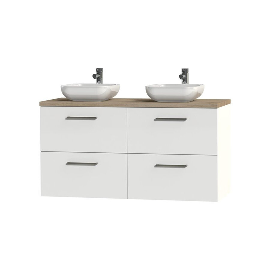 Wastafelonderkast Tiger Studio 120 cm Hoogglans Wit