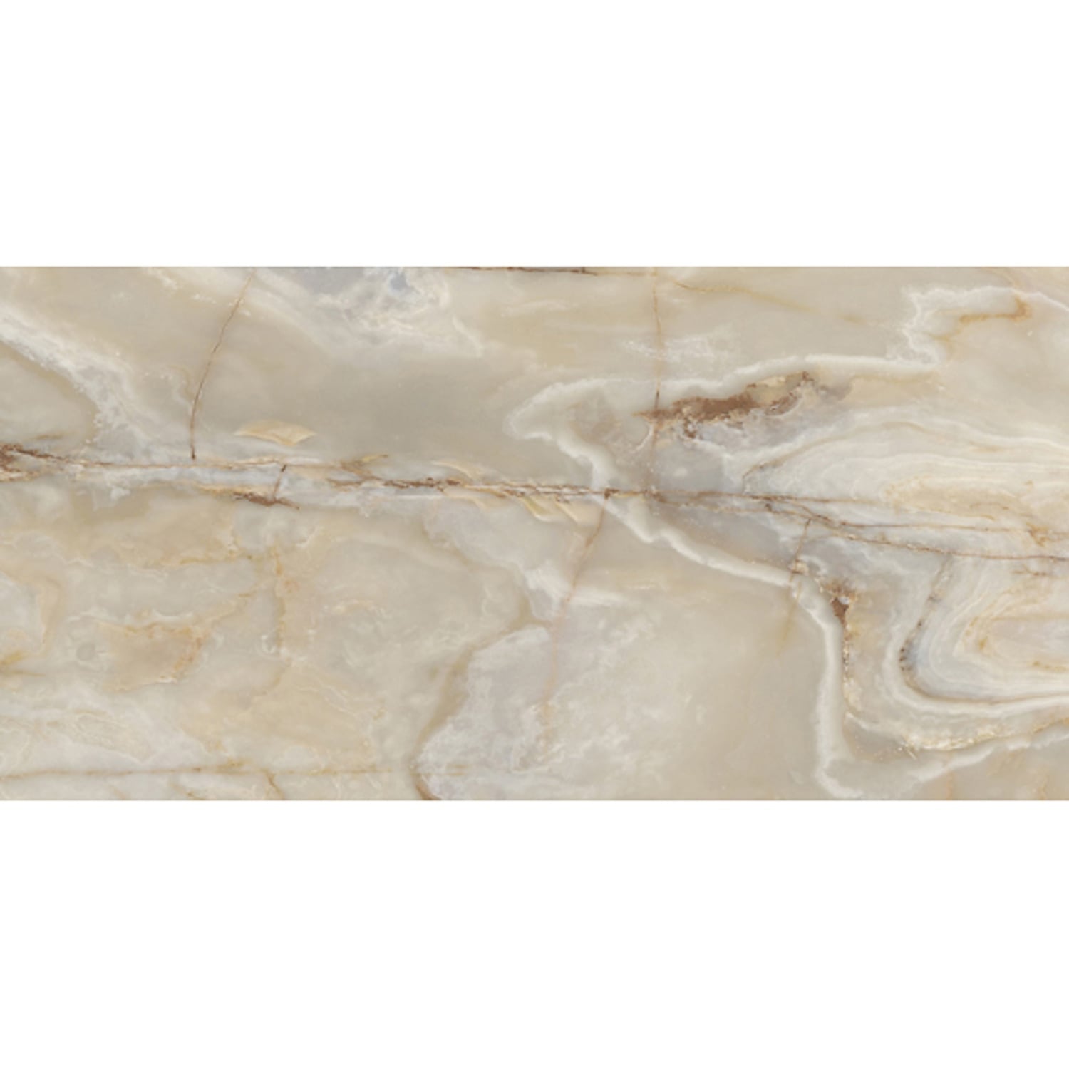 Vloertegel Onyx&More 60x120 cm Glans Golden Floorgres
