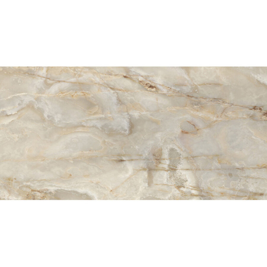 Vloertegel Onyx&More 60x120 cm Glans Golden (Prijs Per M2)