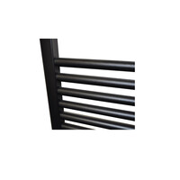 Elektrische Radiator Sanicare HWV Met Wifi 111,8x45 cm Mat Zwart 596W Met Thermostaat Chroom Linksonder