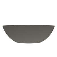 Arcqua Prince Opbouw Waskom Ovaal 49x34 Mat Quartz Grijs