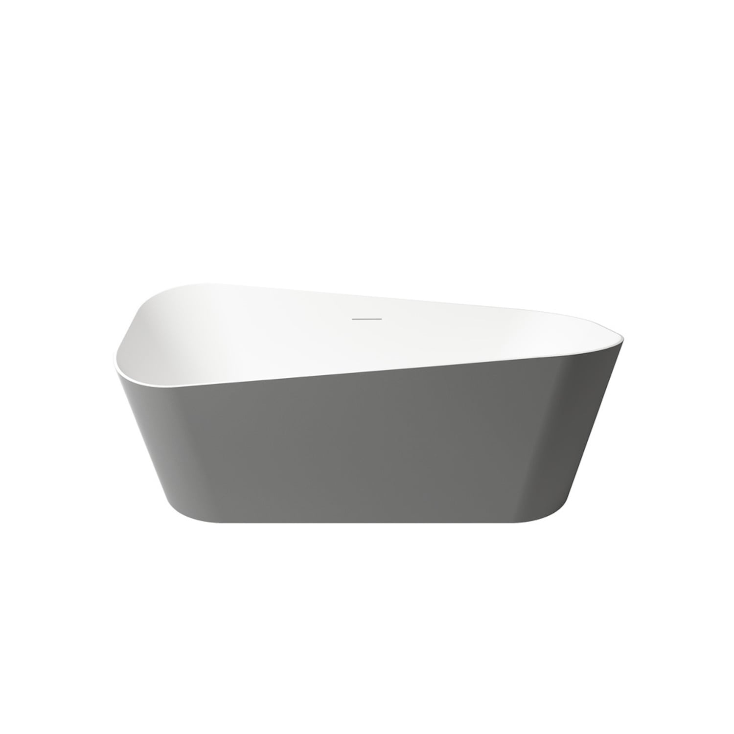 Vrijstaand Ligbad Zenon Sottovento 170x80 cm Titanio Zenon