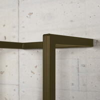 Handdoekenrek Industrieel BWS | 95x25x20cm | Mat Metallic Brown