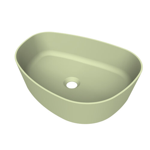 Arcqua Rocker Opbouw Waskom Organisch R 50x37 Mat Pastel Groen 