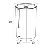Reserverolhouder Met Deksel Tiger Tess Vrijstaand Zwart - Antraciet