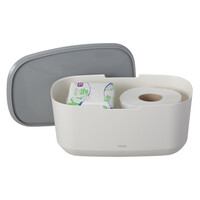 Opbergbox Met Deksel Tiger Tess Vrijstaand Wit - Lichtgrijs