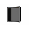 Luca Sanitair Inbouwnis Luca Sanitair 30x30x6,5cm RVS Gunmetal PVD + LED verlichting