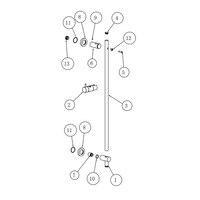 Glijstang BWS Lim 76,5 cm Met Wateraansluiting Geborsteld Brons Koper