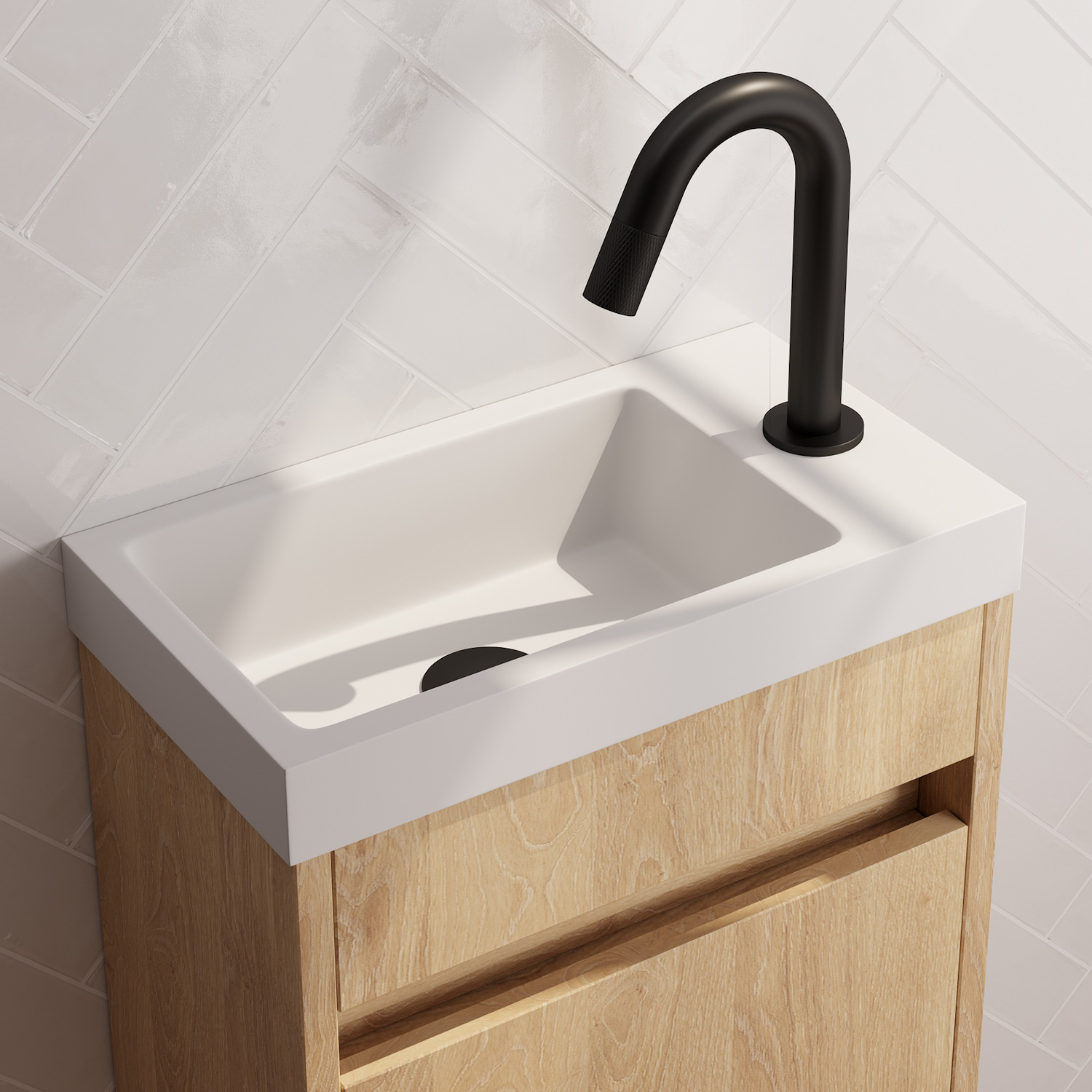 Opbouw Fonteinkraan Brauer Black Carving Edition Met Gebogen Uitloop Mat Zwart Brauer