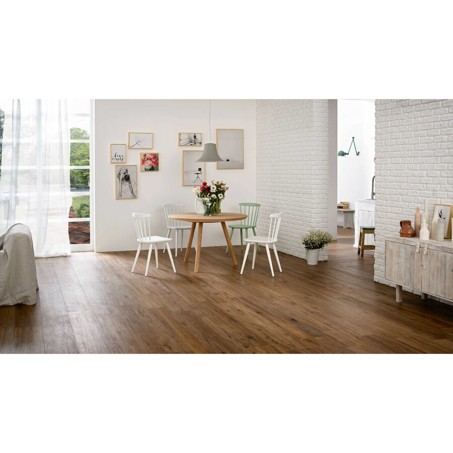 Vloertegel Marazzi Treverk Trend 25x150cm Mat Bruin (Prijs Per M2)