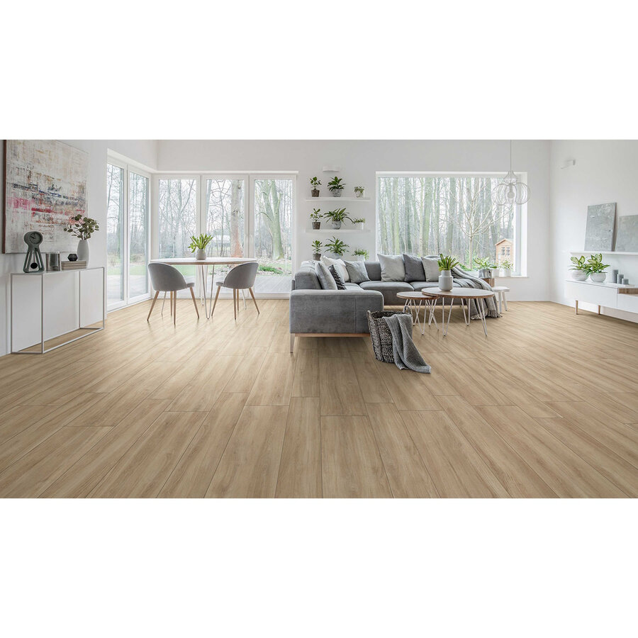 Vloertegel Sintesi Mywood 30x119,8 cm Mat Beige (Prijs Per M2)