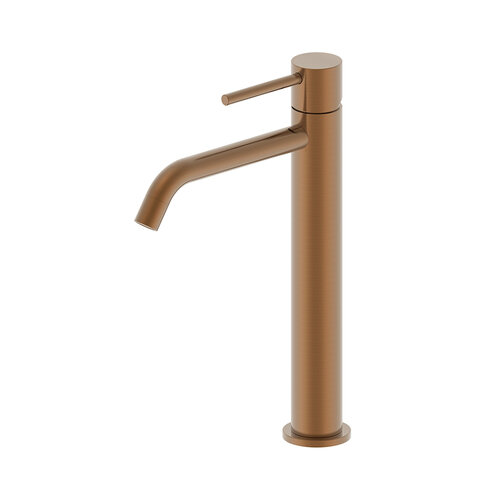 Wastafelkraan Hoog Wiesbaden Style XL Geborsteld Brons Koper 
