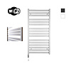 Sanicare Elektrische Radiator Sanicare HWV - Moda Met Wifi 120x60 cm Mat Wit 876W Met Thermostaat Wit Linksonder