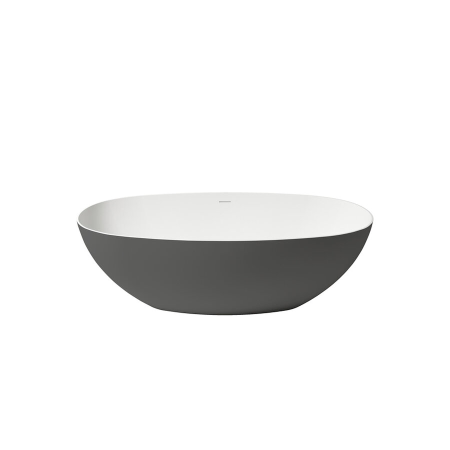 Vrijstaand Ligbad Zenon Lago 75x170 cm Titanio