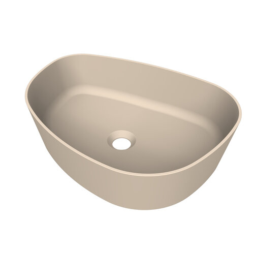 Arcqua Rocker Opbouw Waskom Organisch R 50x37 Mat Zand 