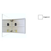 Sanicare Spiegelkast Sanicare Qlassics 60 cm 1 Deur Hoogglans Wit Rechts