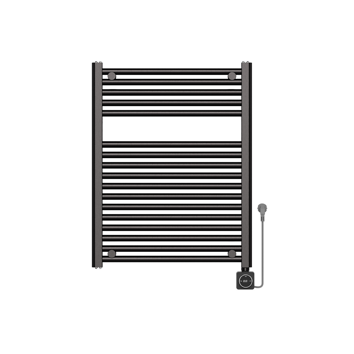 Elektrische Radiator BWS Lara 76.6x60 cm Smart Wifi Gunmetal Boss & Wessing