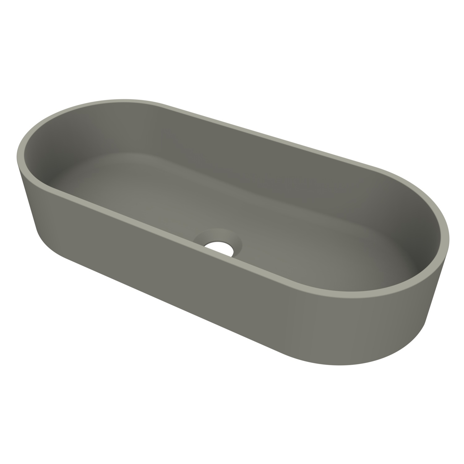 Arcqua Case Opbouw Waskom Ovaal 60x26 Mat Beton Arcqua