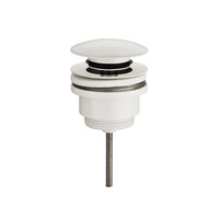 Clickwaste Afvoerplug Wiesbaden Caral 5/4" Glans Wit