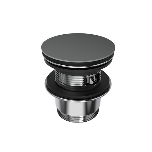 Pop-up Waste Bad Arcqua 1 1/2 Met Overloop Mat Grijs 