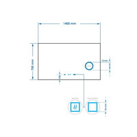 Spiegel Gliss Design Lumin Rechthoekig 140 x 70 cm Incl. Spiegelverwarming, Scheerspiegel en Indirect LED-verlichting Rondom