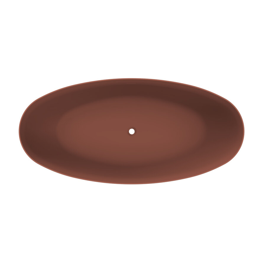 Vrijstaand Ligbad Arcqua Ica 170x80 Mat Terracotta