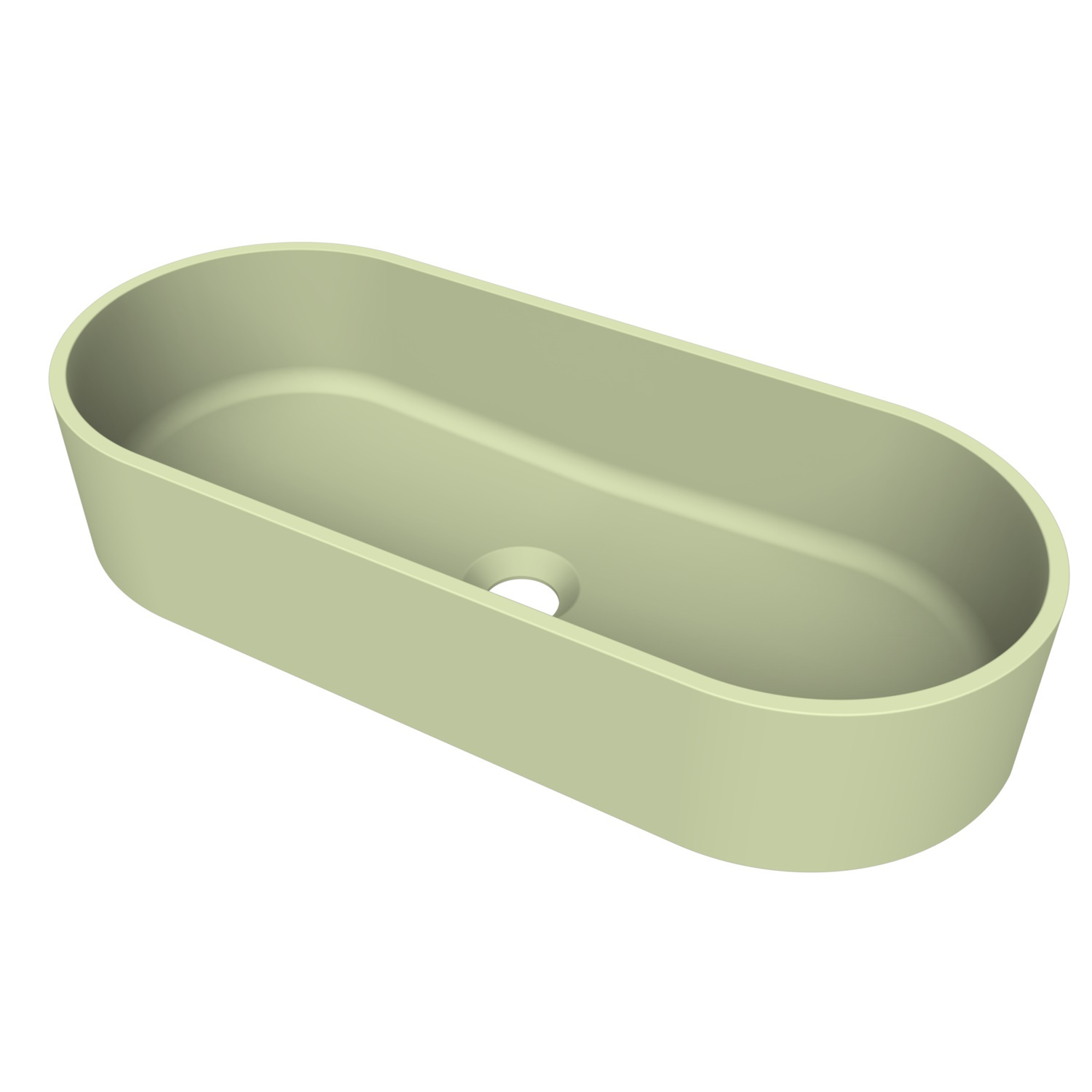 Arcqua Case Opbouw Waskom Ovaal 60x26 Mat Pastel Groen Arcqua