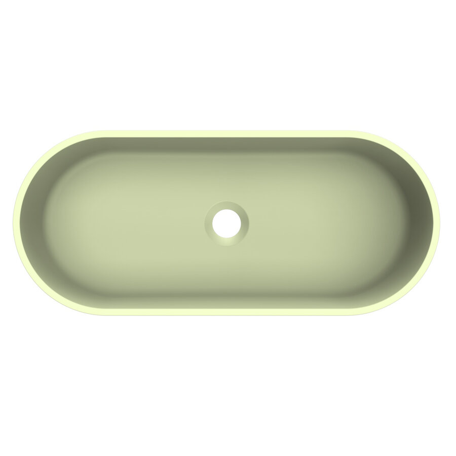 Arcqua Case Opbouw Waskom Ovaal 60x26 Mat Pastel Groen